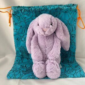 Jellycat Orignal/Medium Bashful Lilac Bunny BNWT + Dust Bag